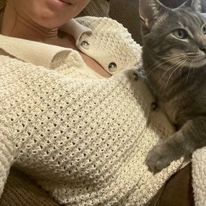 Crochet crop cardigan